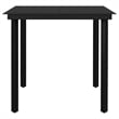 vidaXL Powder-Coated Steel Medium Garden Dining Set in Dark Gray