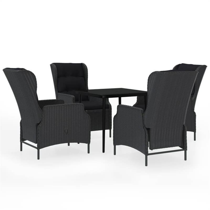 vidaXL 5-piece Garden Dining Set in Dark Gray