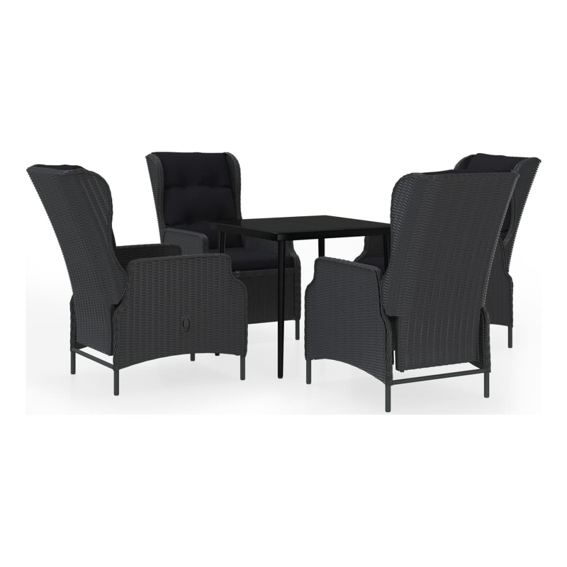 vidaXL 5-piece Garden Dining Set in Dark Gray