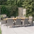 vidaXL Garden Dining Set in Gray