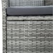 vidaXL 7 Piece Patio Dining Set in Gray