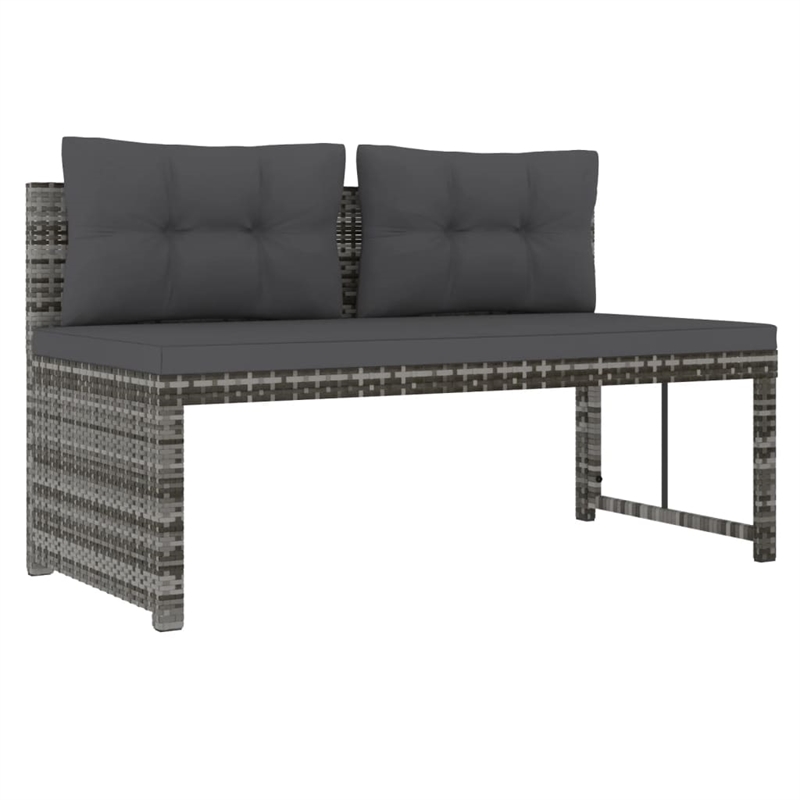 vidaXL Patio in Gray PE Rattan Large Patio Dining Set - Set of 4