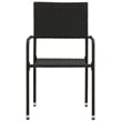 vidaXL PE Rattan/Steel/Solid Acacia Wood Outdoor Dining Set in Black