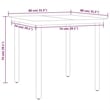 vidaXL Garden Dining Set in Anthracite/Dark Gray/Black