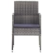 vidaXL Garden Dining Set in Anthracite/Gray