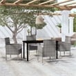 vidaXL Garden Dining Set in Anthracite/Gray
