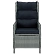 vidaXL Garden Dining Set in Light Gray/Black