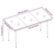 vidaXL Garden Dining Set in Brown/Black
