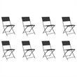 vidaXL Garden Dining Set in Gray and Black