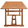 vidaXL Garden Dining Set in Gray