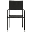 vidaXL PE Rattan/Steel/Solid Acacia Wood Outdoor Dining Set in Black