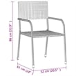 vidaXL PE Rattan/Steel/Solid Acacia Wood Outdoor Dining Set in Black