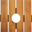 vidaXL Solid Acacia Wood Large Outdoor Dining Set in Brown/Cream