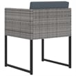 vidaXL 9 Piece Garden Patio Dining Set in Gray