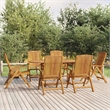 vidaXL Garden Dining Set Teak/Brown
