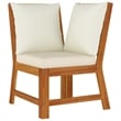vidaXL Solid Acacia Wood Standard Modular Patio Dining Set Natural/Brown