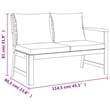 vidaXL Solid Acacia Wood Standard Modular Patio Dining Set Natural/Brown