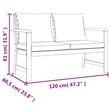 vidaXL Patio Dining Set in Dark Gray Cushions/Brown