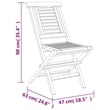 vidaXL Garden Dining Set Natural Teak/Brown