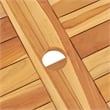 vidaXL Solid Teak Wood Medium Foldable Garden Dining Set in Brown