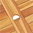 vidaXL Solid Teak Wood Large Foldable Garden Dining Set in Brown