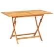 vidaXL Solid Teak Wood Large Foldable Garden Dining Set in Brown