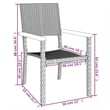 vidaXL 7 Piece Garden Dining Set in Black