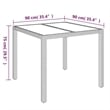 vidaXL Garden Dining Set in Black and Cream White