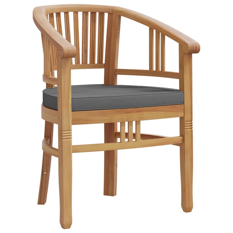 vidaXL Small Patio Dining Set in Teak Wood - Set Of 2