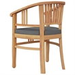 vidaXL Small Patio Dining Set in Teak Wood - Set Of 2