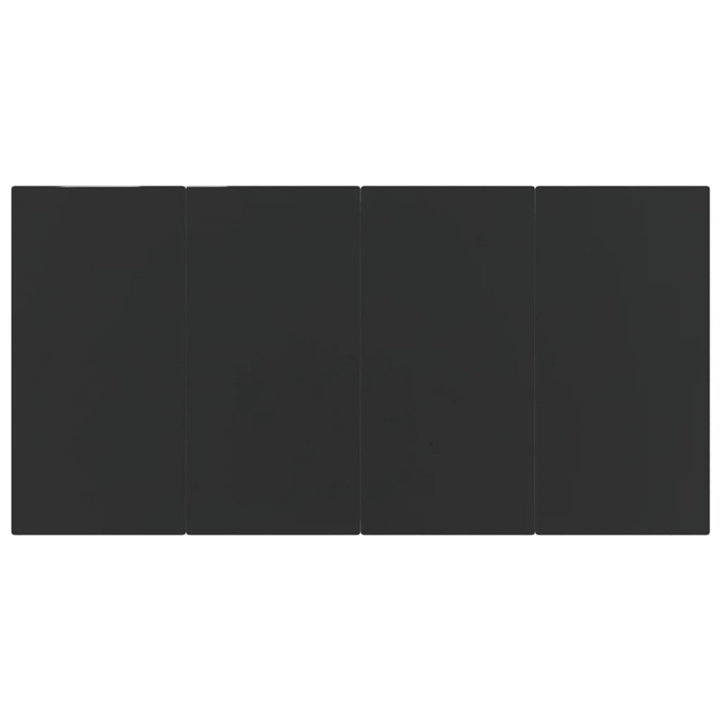 vidaXL Poly Rattan 7 Piece Garden Dining Set in Gray