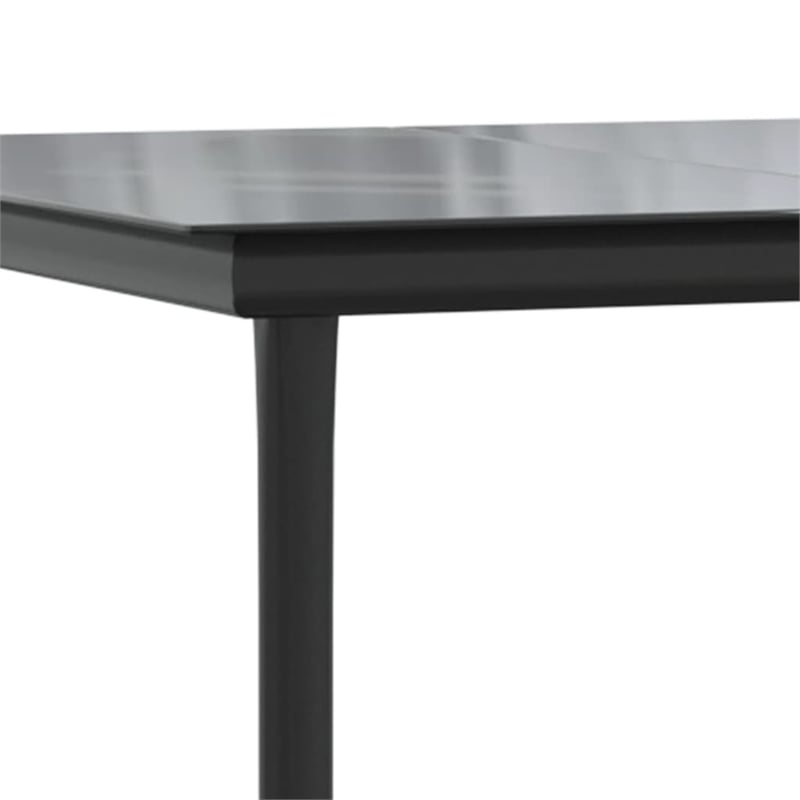 vidaXL Garden Dining Set in Beige and Black