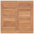 vidaXL Solid Teak Wood Medium Ergonomic Garden Dining Set in Brown