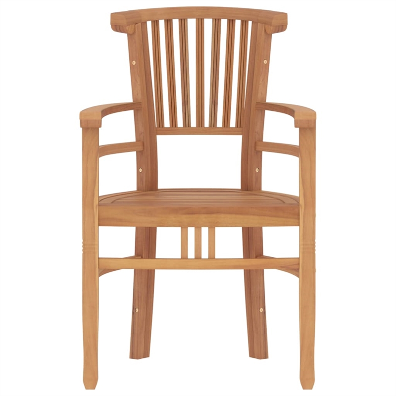 vidaXL Solid Teak Wood Large Durable Garden Dining Set in Brown