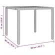 vidaXL Garden Dining Set in Gray