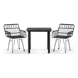 vidaXL Garden Dining Set in Black