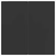 vidaXL Poly Rattan/Tempered Glass Garden Dining Set in Black