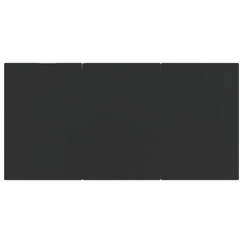 vidaXL 5 Seat Poly Rattan Standard Garden Dining Set in Black