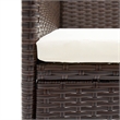 vidaXL Garden Dining Set in Brown and Black