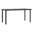 vidaXL Garden Dining Set in Black/Cream White