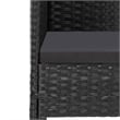 vidaXL Patio Dining Set in Black/Dark Gray