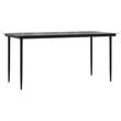 vidaXL Garden Dining Set in Dark Gray/Black