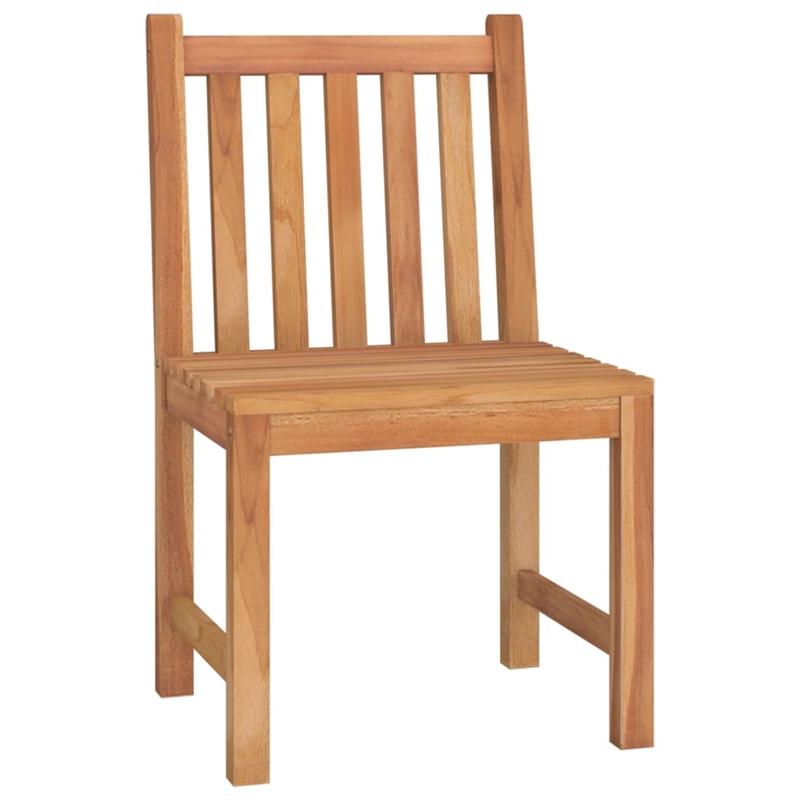 vidaXL Solid Teak Wood Standard Durable Garden Dining Set in Brown