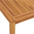 vidaXL Solid Teak Wood 3-Piece Set Garden Dining Set in Brown