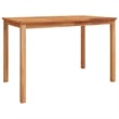 vidaXL Solid Teak Wood 5 Piece Set Durable Garden Dining Set in Brown