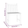 vidaXL Solid Teak Wood 5 Piece Set Durable Garden Dining Set in Brown