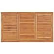 vidaXL Fine Sanded Teak Hardwood Medium Durable Garden Dining Set in Brown