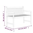 vidaXL Solid Teak Wood Medium Durable Garden Dining Set in Brown