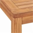 vidaXL Solid Teak Wood Medium Durable Garden Dining Set in Brown
