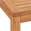 vidaXL Solid Teak Wood Medium Durable Garden Dining Set in Brown